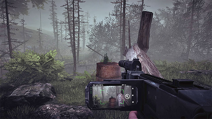 During your walk through the swamp keep an eye on your phone, as it will inform you of one of the areas that can be scanned (as a trace) - Reaching Roger Howard | Black | Walkthrough - Black - Get Even Game Guide