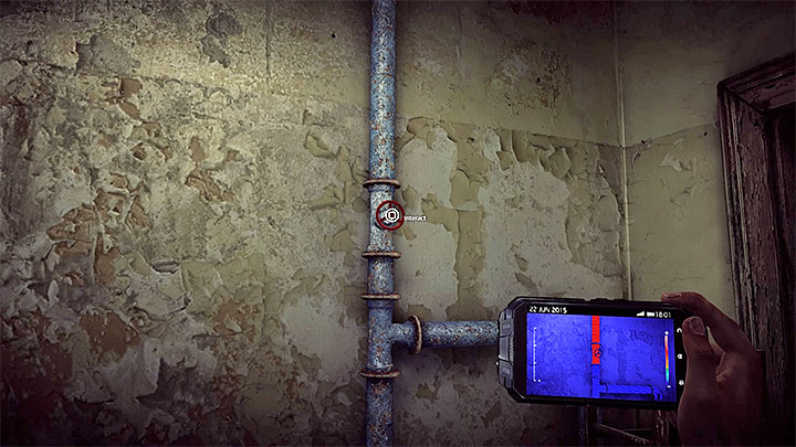 Przejdz teraz do jednego z sasiednich mniejszych pomieszczen - How to solve the water flow puzzle in the Asylum (Black)? - Solving the puzzles - Get Even Game Guide