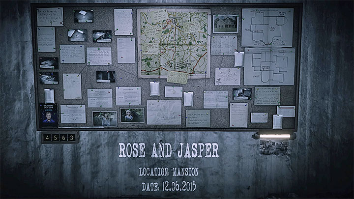 The evidence board for Rose and Jasper memory is presented in the picture above - Rose and Jasper | Hidden memories - Hidden memories - Get Even Game Guide