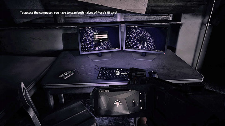 Use the computer - How to solve Roses ID card puzzle? | The Roses ID card puzzle in Get Even - Solving the puzzles - Get Even Game Guide