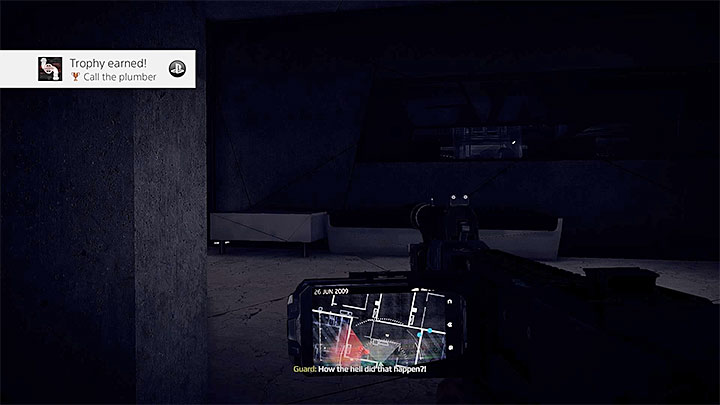 The moment of unlocking the achievement - Call the Plumber | Trophy Guide - Trophy Guide - Get Even Game Guide