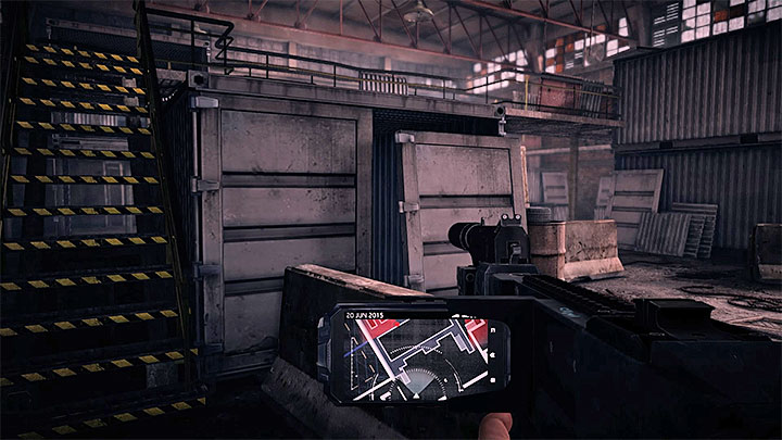 The last location in which you must be stealthy is the big warehouse presented in the picture above - Clean Job | Trophy Guide - Trophy Guide - Get Even Game Guide