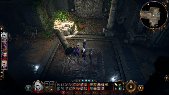 The crypt consists of a small central room (you'll find several chests with random loot here) and a northern and southern wing - Baldurs Gate 3: Explore the ruins walkthrough - Baldurs Gate 3: Act 1 - Baldurs Gate 3 Guide, Walkthrough