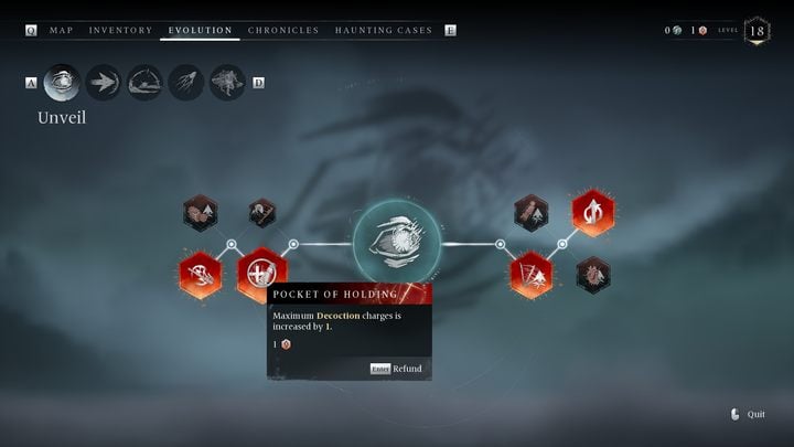 Initially, you can carry up to 3 Decoctions on you, but very quickly you'll receive the ability to unlock a useful "Pocket of Holding" skill which adds a fourth potion to the pool - Banishers Ghosts of New Eden: How to heal? - Banishers Ghosts of New Eden: FAQ - Banishers Ghosts of New Eden Guide