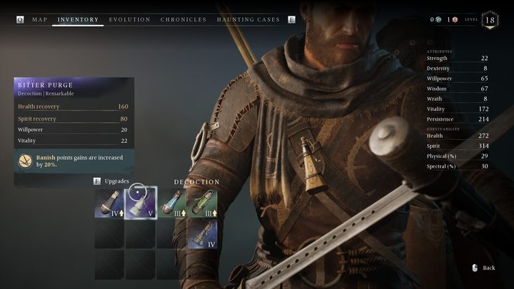 Similarly to other equipment in Banished, Decoctions can be exchanged for more potent ones - Banishers Ghosts of New Eden: How to heal? - Banishers Ghosts of New Eden: FAQ - Banishers Ghosts of New Eden Guide