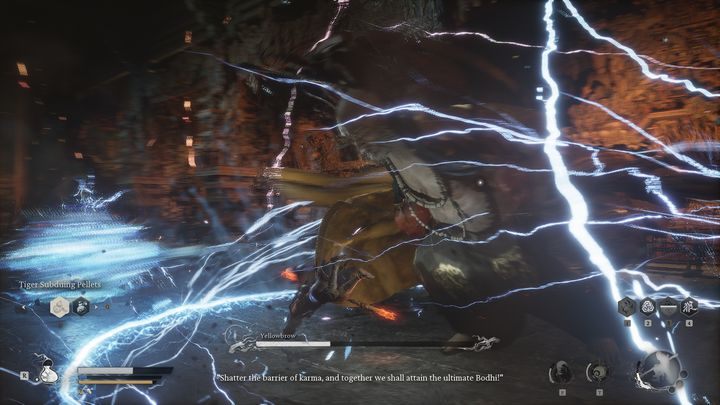 The boss attacks mainly with his weapon and lightning - Black Myth Wukong: How to defeat boss Yellowbrow? - Chapter 3 - Black Myth Wukong Guide