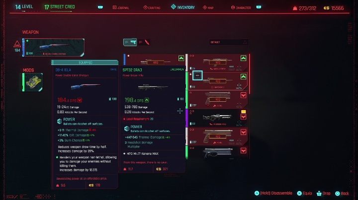 Each weapon and clothing available in the game has a specific quality tier - Cyberpunk 2077: Combat and stealth - Cyberpunk 2077: Basics - Cyberpunk 2077 Guide
