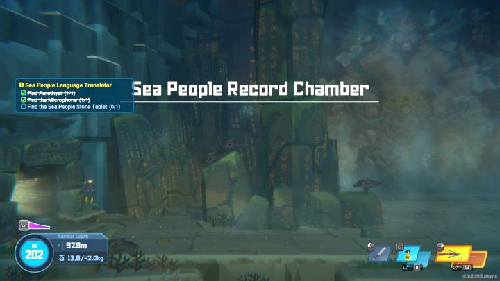 Enter the new location (a small separate area) - Dave the Diver: How to get the Sea People Stone Tablet? - Quests and Campaign - Dave the Diver Guide