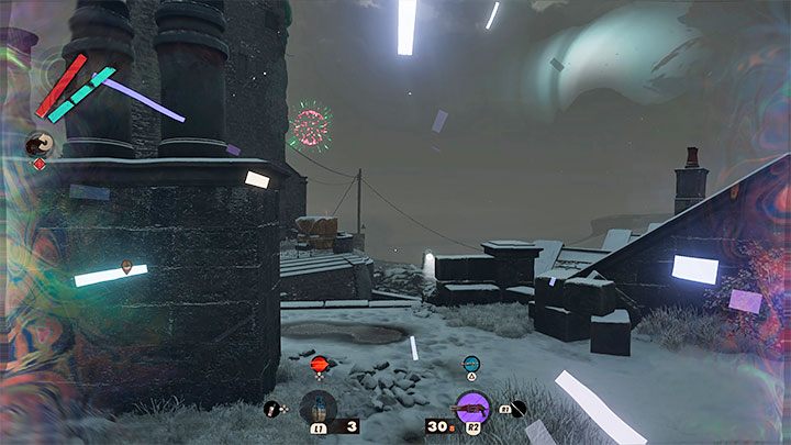 In the evening, Frank is taking part in a fireworks show, providing you with an alternative way to dispose of this Visionary - Deathloop: Ramblin Frank Spicer - boss fight, how to beat - Bosses (Visionaries) - Deathloop Guide