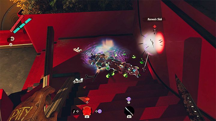 Once defeated, Alexis" The Wolf " Dorsey drops the power of Karnesis, which is telekinesis used to, for example, throw back attacking enemies - Deathloop: Alexis The Wolf Dorsey - boss, how to beat? - Bosses (Visionaries) - Deathloop Guide