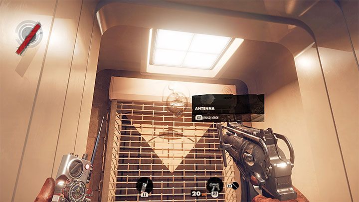 3) shutters and doors - A successful hacking may unlock a passage near the device with the antenna - Deathloop: Hacking - Basics - Deathloop Guide