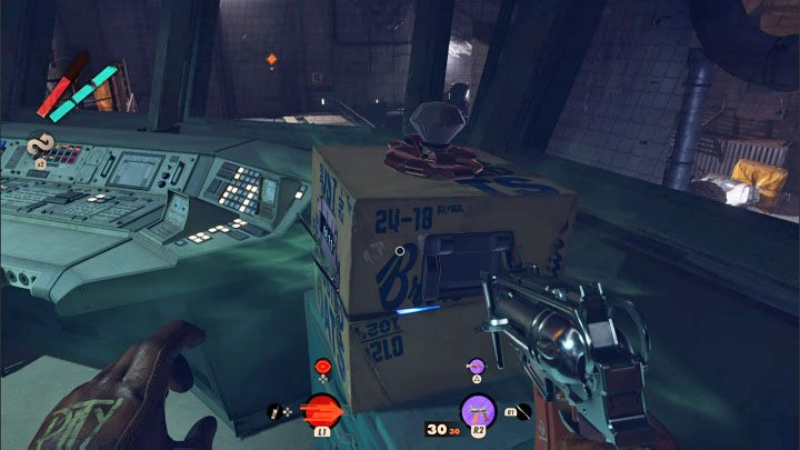 Use the Hackamajig to unlock the side door of the control room - Deathloop: Where are the crates in The Wake Up Challenge? - FAQ - Deathloop Guide