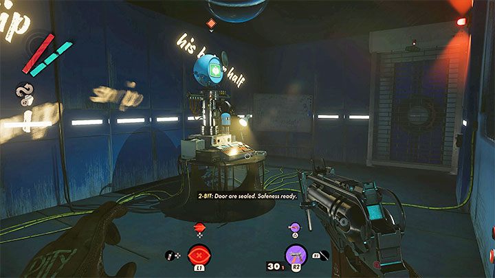 Room with 2-BIT machine is shown in the picture above - Deathloop: Game Over - trophy, how to get? - Trophy Guide - Deathloop Guide