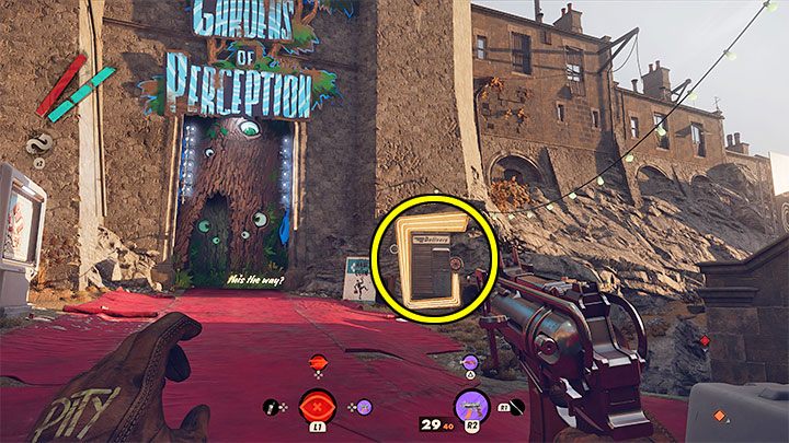 The next step is to use Delivery Booth in the Karl's Bay district - Deathloop: A Charlie Montague Game - trophy, how to get? - Trophy Guide - Deathloop Guide