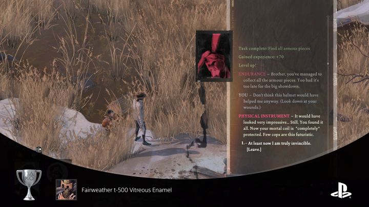 Trophy type: silver - Disco Elysium: Achievements/Trophies - list, how to earn - Appendix - Disco Elysium Guide