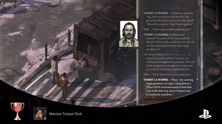 Trophy type: bronze - Disco Elysium: Achievements/Trophies - list, how to earn - Appendix - Disco Elysium Guide