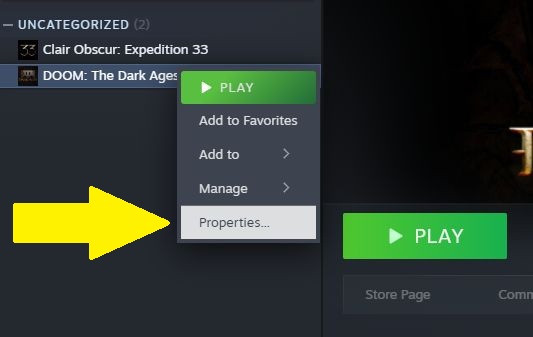 To manually select the language, right-click on Doom The Dark Ages in the Steam library - Doom Dark Ages: How to change the language? - FAQ - Doom Dark Ages Guide and Maps