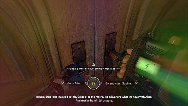 The first important choice in Dying Light 2 triggers after you're tasked with heading to the Tango motel - Dying Light 2: Meet with Aitor or Sophie? The Raid - Important Choices - Dying Light 2 Guide