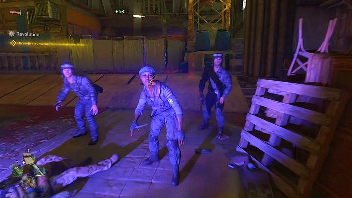 After you free the Survivors, Anderson along with her bodyguards will appear - Dying Light 2: Fulfill Albertos wish or go to the center? Revolution - Important Choices - Dying Light 2 Guide