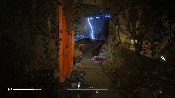 Behind the red door in the tunnel you will find a room with leeches and leaky electrical installations - Fallout London: How to get to Thameshaven? - Fallout: London: Walkthrough - Fallout London Guide