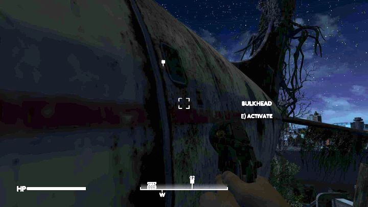 Finish crossing the footbridges and rooftops to the place where the plane wreck is - Fallout London: Where to find Archie in Rotherhithe (Lands of the Seraph quest)? - Fallout: London: Walkthrough - Fallout London Guide