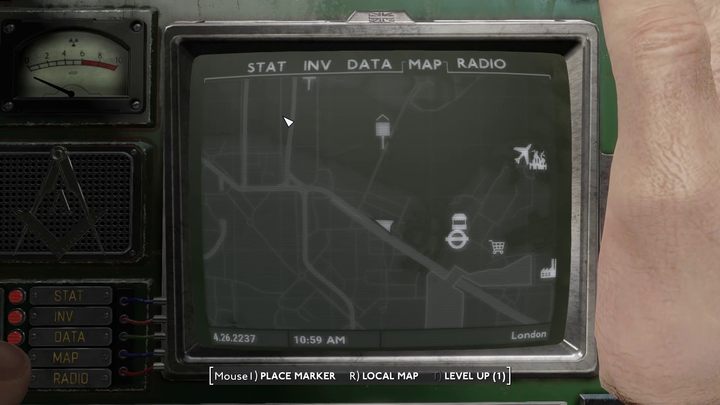 The dock where Archie and the Ferryman are waiting is on the opposite side of London Bridge - Fallout London: Where to find Archie in Rotherhithe (Lands of the Seraph quest)? - Fallout: London: Walkthrough - Fallout London Guide