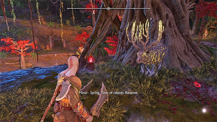 There are 4 stags to find around The Crater and there is a favour involving them - God of War Ragnarok: The Plains, Vanaheim - secrets, collectibles - God of War Ragnarok: Vanaheim - God of War Ragnarok Guide