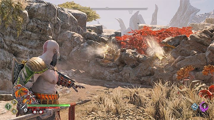 The only Legendary Chest in this region is in a locked area in the north-western part of the region, not far from the Mystic Gateway and the dwarven store - God of War Ragnarok: The Plains, Vanaheim - secrets, collectibles - God of War Ragnarok: Vanaheim - God of War Ragnarok Guide