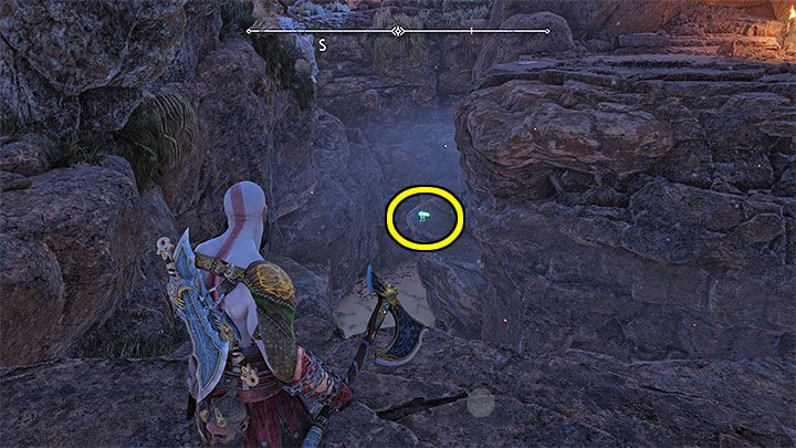 This raven is on the rocks in the north-western part of the region - here you'll find large caves in which Kratos can grab upper hitches - God of War Ragnarok: The Plains, Vanaheim - secrets, collectibles - God of War Ragnarok: Vanaheim - God of War Ragnarok Guide