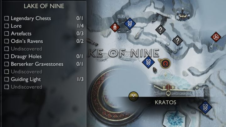 4 - God of War Ragnarok: Lake of Nine, Midgard - secrets, collectibles - God of War Ragnarok: Midgard - God of War Ragnarok Guide