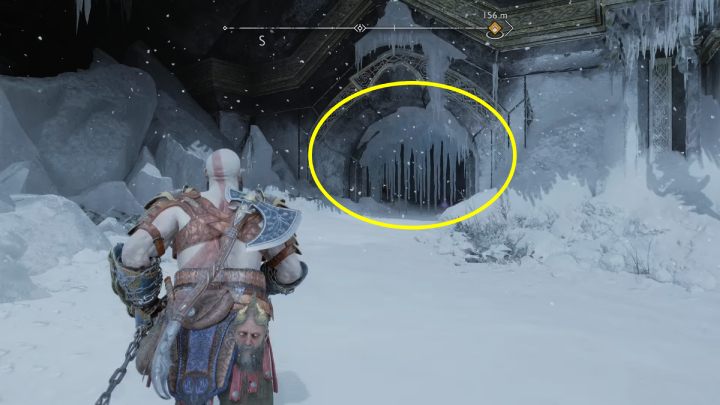 The scroll lies in a small room near Tyr's helmet - God of War Ragnarok: Lake of Nine, Midgard - secrets, collectibles - God of War Ragnarok: Midgard - God of War Ragnarok Guide