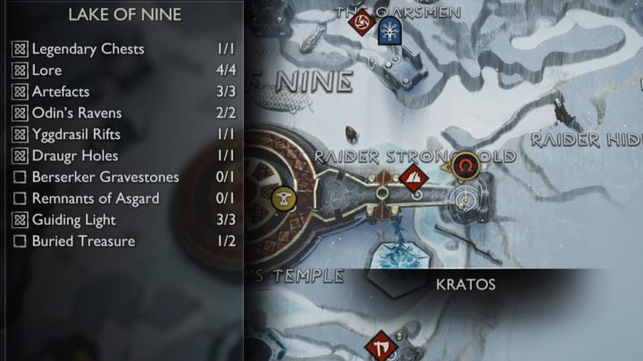 20 - God of War Ragnarok: Lake of Nine, Midgard - secrets, collectibles - God of War Ragnarok: Midgard - God of War Ragnarok Guide