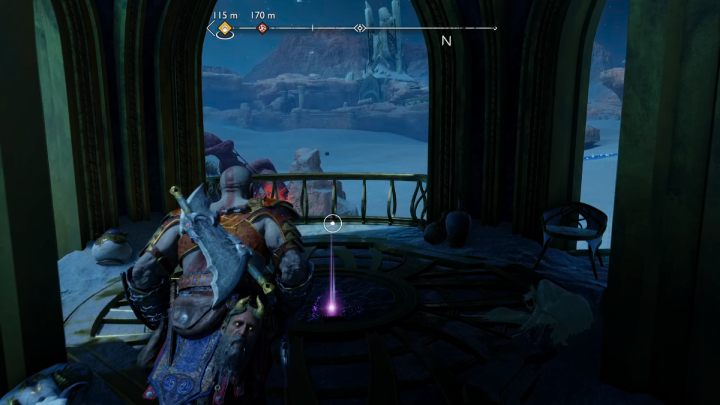 Go around the tower and climb the wall to the top - God of War Ragnarok: The Forbidden Sands, Alfheim - secrets, collectibles - God of War Ragnarok: Alfheim - God of War Ragnarok Guide