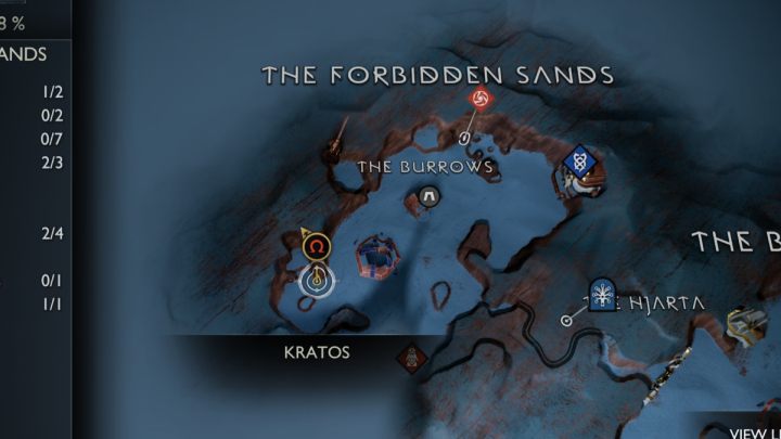 18 - God of War Ragnarok: The Forbidden Sands, Alfheim - secrets, collectibles - God of War Ragnarok: Alfheim - God of War Ragnarok Guide