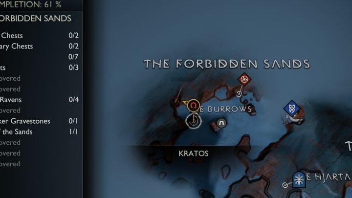 19 - God of War Ragnarok: The Forbidden Sands, Alfheim - secrets, collectibles - God of War Ragnarok: Alfheim - God of War Ragnarok Guide