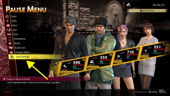 1 - Infinite Wealth: How to save the game? - FAQ - Like a Dragon Infinite Wealth Guide