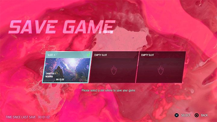 You have 3 save slots - here is how they work - Guardians of the Galaxy: Saving - how to save? - FAQ - Guardians of the Galaxy Guide
