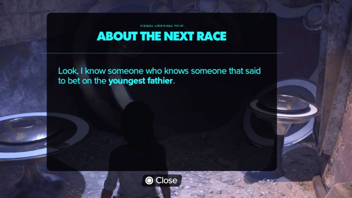 3 - Star Wars Outlaws: How to win the fixed fathier race? - Quests and data - Star Wars Outlaws Guide