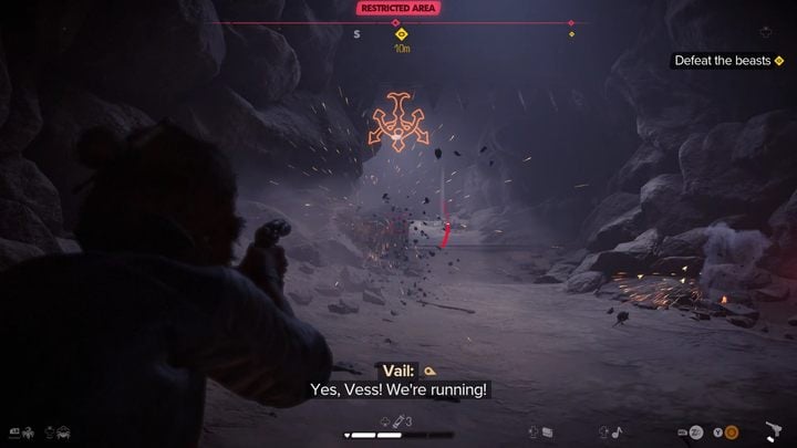 After the cut-scene, you'll team up with Vail to escape Jabba's palace - Star Wars Outlaws: Partners - walkthrough - Tatooine - Star Wars Outlaws Guide