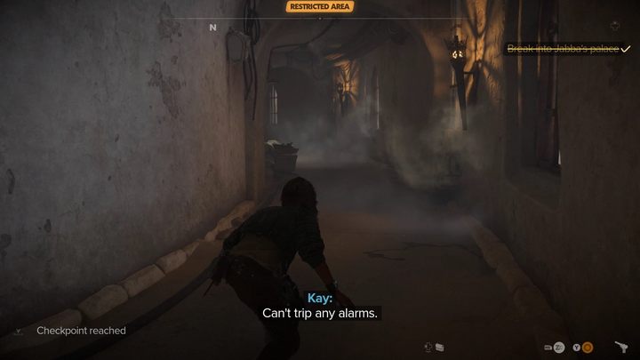 When infiltrating, you must sneak - if the enemies sound the alarm, the mission will immediately end in failure - Star Wars Outlaws: Partners - walkthrough - Tatooine - Star Wars Outlaws Guide