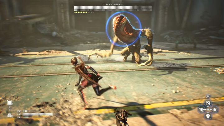 The boss may decide to use - Stellar Blade: How to defeat the Stalker? - Bosses - Stellar Blade Guide