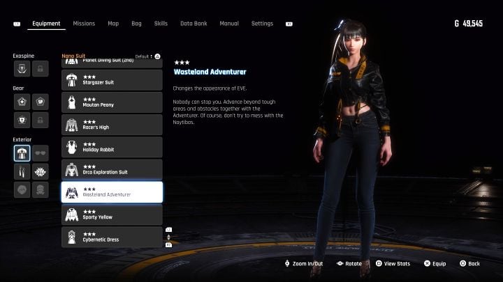 Visit any repair console and craft the suit with materials - Stellar Blade: All EVE costumes map - Secrets and Collectibles - Stellar Blade Guide