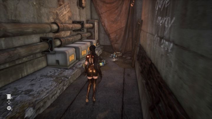 This can can be found on the ground at the back of Lyle's store - Stellar Blade: All Cans map - Secrets and Collectibles - Stellar Blade Guide