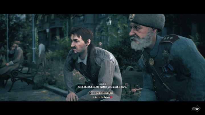 Return to the Police Station and talk to Voronin again (he is sitting on a bench) - The Thaumaturge: The Price of Friendship - The Thaumaturge: Side quests - The Thaumaturge Guide