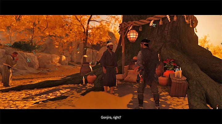 After you reach the Golden Temple for the first time, talk to one of the NPCs who will explain the mechanics of receiving gifts - Ghost of Tsushima: How to get gifts? - World exploration - Ghost of Tsushima Guide, Walkthrough