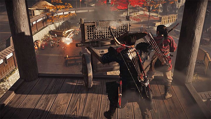 After you eliminate the operators, interact with the hwacha tower to use it and bombard your opponents - Ghost of Tsushima: The Fate Of Tsushima walkthrough - Act 2 - Ghost of Tsushima Guide, Walkthrough