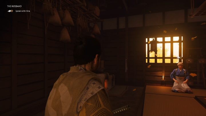When you return to the place, you will see a destroyed house and a dead woman - Ghost of Tsushima: The Husband walkthrough, A Masako Tale - A Masako Tale - Ghost of Tsushima Guide, Walkthrough