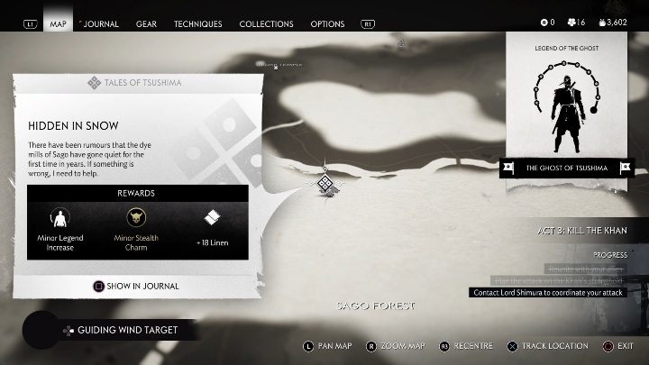 Where to start: Mill in Sago - Ghost of Tsushima: Hidden in Snow walkthrough, Tales of Tsushima - Other tales - Ghost of Tsushima Guide, Walkthrough