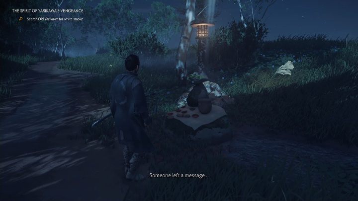 Your objective is to find several locations in the area with smoke - Ghost of Tsushima: The Spirit of Yarikawas Vengeance walkthrough - Mythic Tales - Ghost of Tsushima Guide, Walkthrough