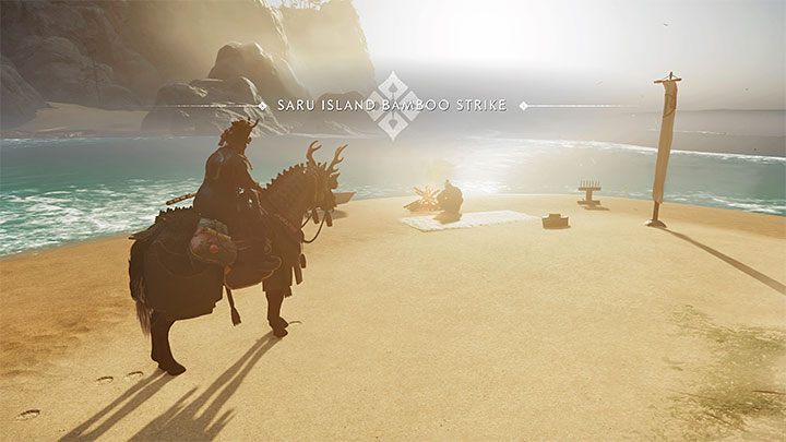Bamboo Strike is a mini-games in which you have to quickly press a combination of buttons to cut 3, 5, and 7 bamboos using a katana - Ghost of Tsushima Iki Island DLC: Iki Island map - activities - World Atlas - Ghost of Tsushima Guide, Walkthrough
